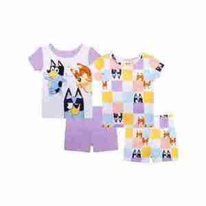 Bluey Short Sets Pajamas, 4-Piece